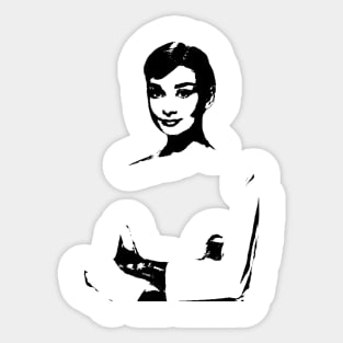 Audrey Hepburn Portrait Sticker